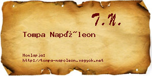 Tompa Napóleon névjegykártya